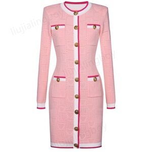 Productseeker Barbie Pink Heart Knit Dress – Size L (NWT